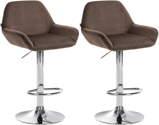 Set de 2 taburete de bar catifea Braga